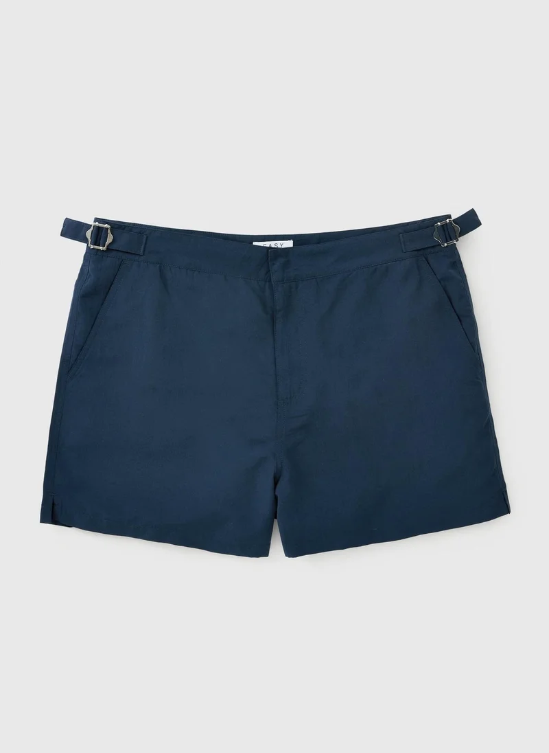 Matalan Navy Buckle Smart Swim Shorts